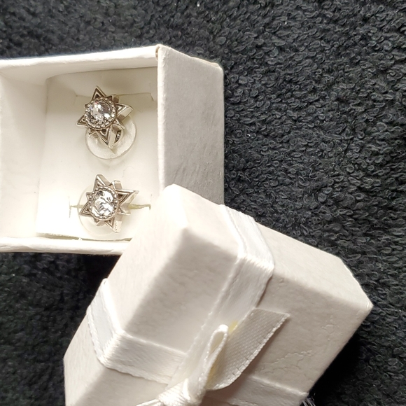 Brighton Star Post Stud Earrings Crystal - Picture 3 of 3